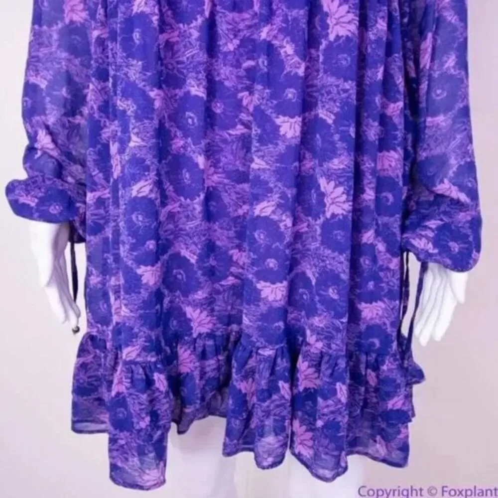 NEW Free People These Dreams‎ purple Mini Dress, XS